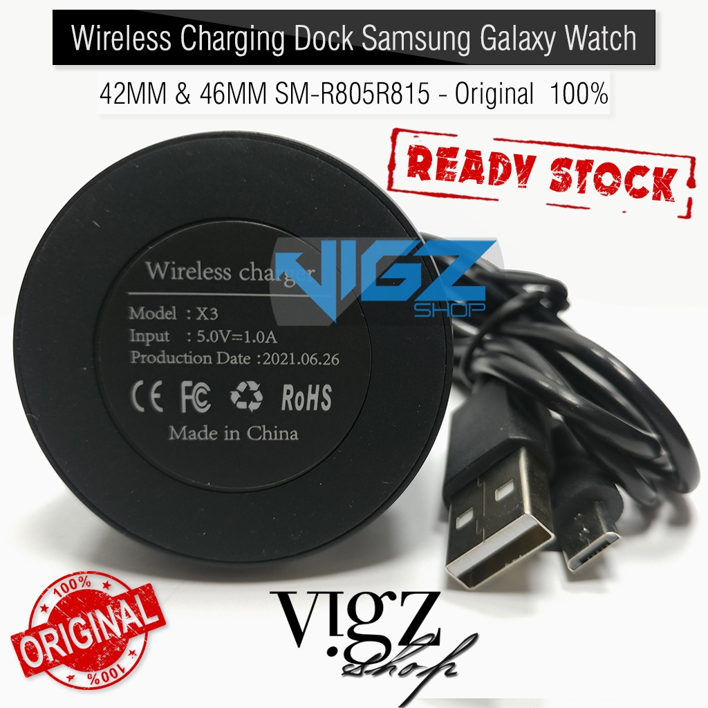 Wireless Charging Dock Samsung Galaxy Watch 42MM &amp; 46MM SM-R805/R815