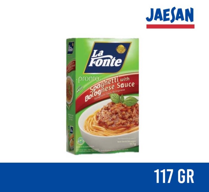 

La Fonte Pronto Spagheti Saus Bolognese Spaghetti bolognes 117gr