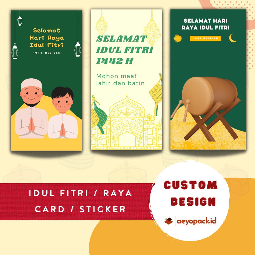 

STICKER IDUL FITRI / LEBARAN / RAYA 2022