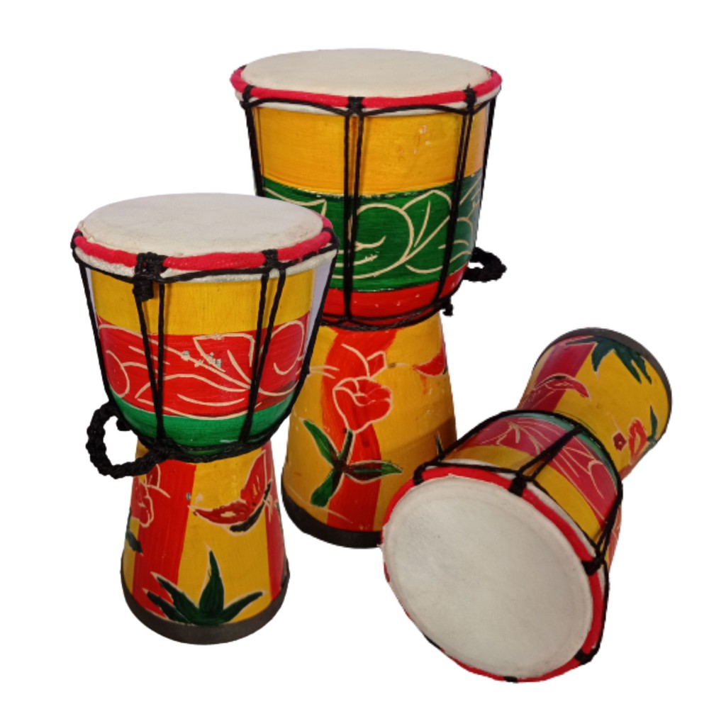 KENDANG JIMBE | TAM-TAM | GENDANG | ALAT MUSIK TRADISIONAL | MOTIF RASTA