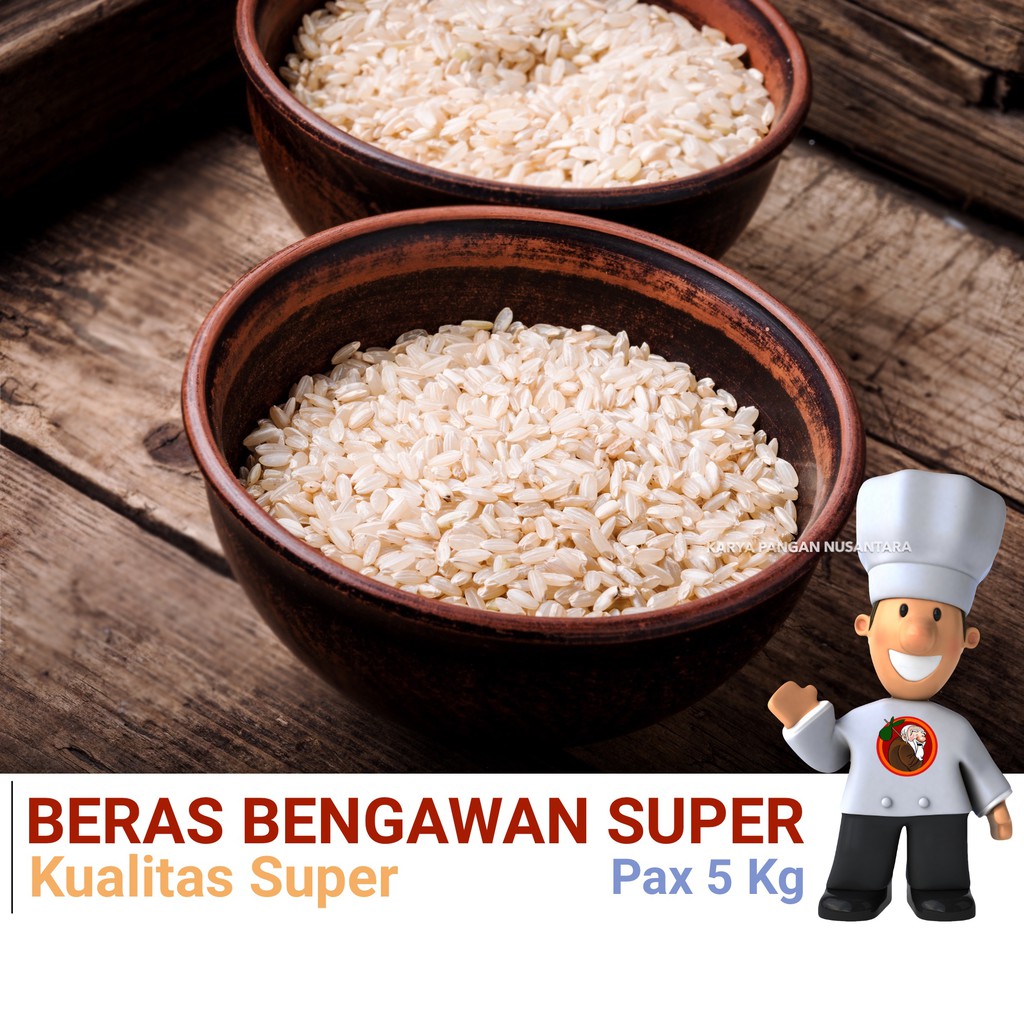 

Paket Beras Bengawan Super Beras Bintang Biru 5 Pack x 1 Kg Total 5 Kg
