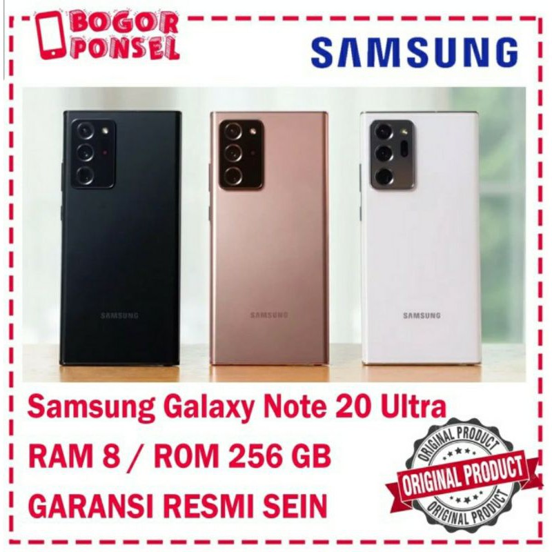 SAMSUNG GALAXY NOTE20 ULTRA 256GB GARANSI RESMI SEIN