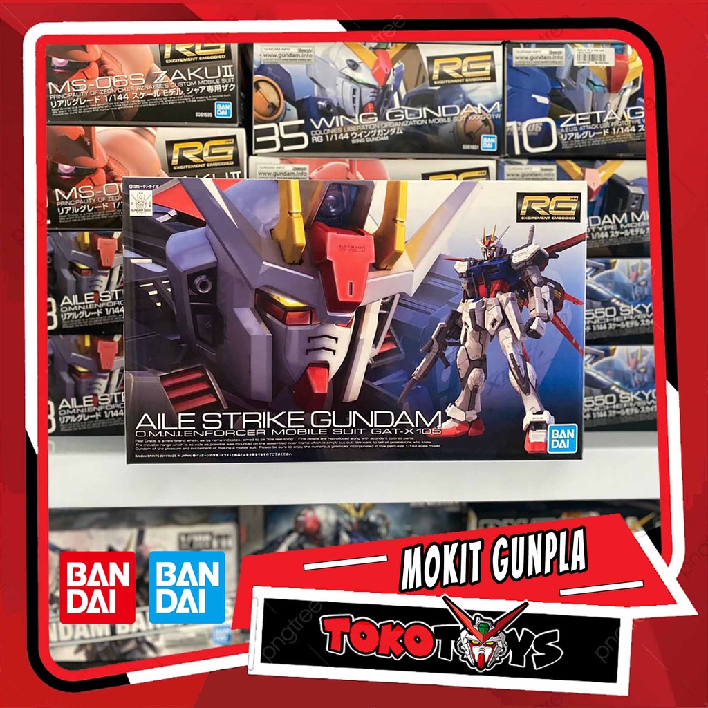 BANDAI 1/144 RG GAT-X105 AILE STRIKE GUNDAM / RG AILE STRIKE GUNDAM ORIGINAL -  TOKOTOYS