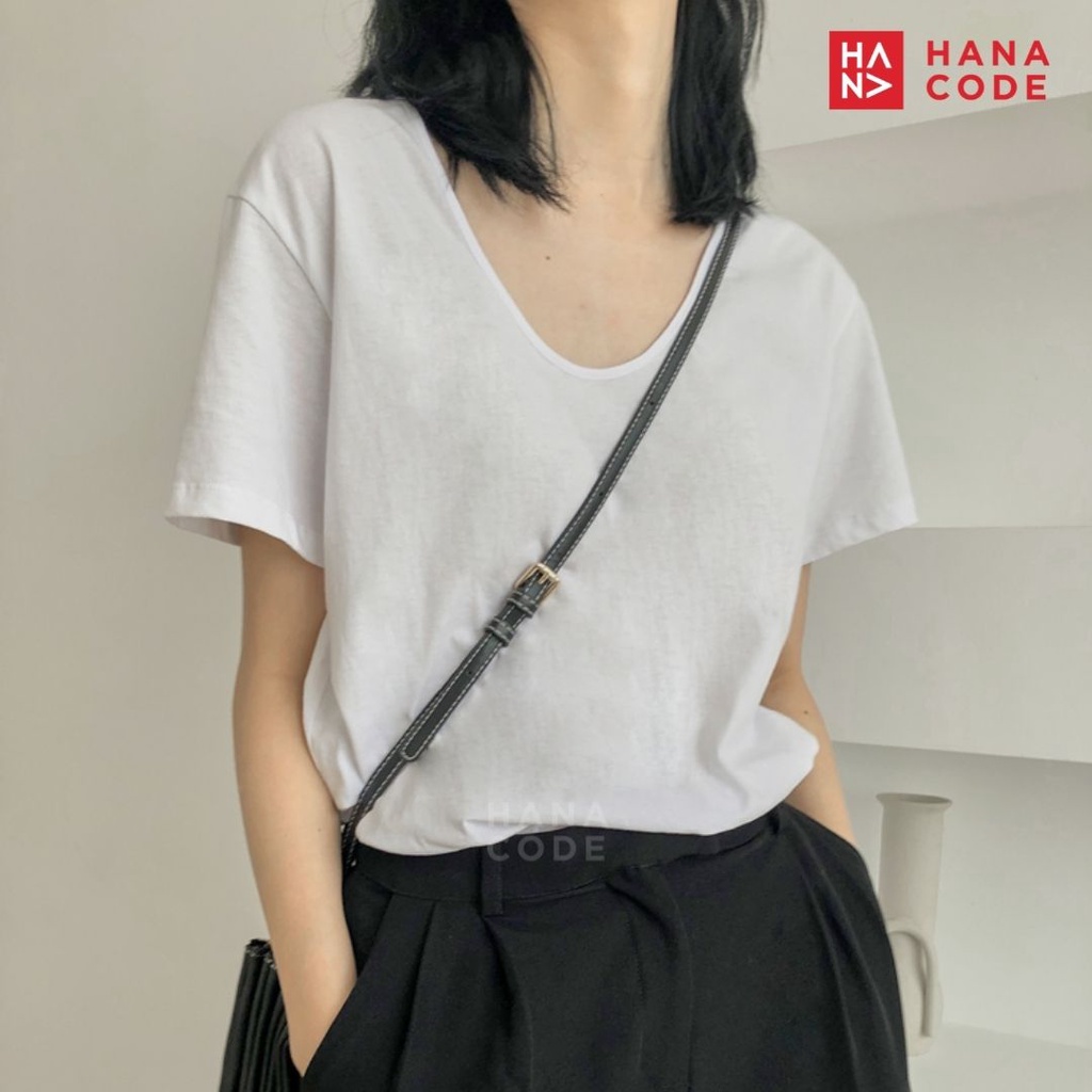 HANACODE - Hyeri Casual T-Shirt Wanita / Kaos Big Size Wanita Murah - TS263