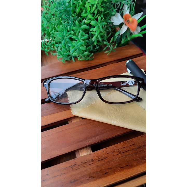 Kacamata Baca Plus (+) Type ZM048T.IH  Ukuran +1,00 - +3,00 Frame Fullrim/kacamata plus pria/wanita/kacamata rabun dekat/RABUN DEKAT