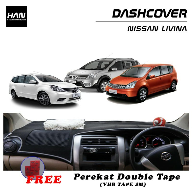 Cover Dashboard Nissan Livina + Antislip dan Perekat