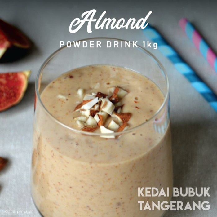 

BUBUK MINUMAN ALMOND BUBBLE DRINK POWDER DRINK 1KG JAVALAND