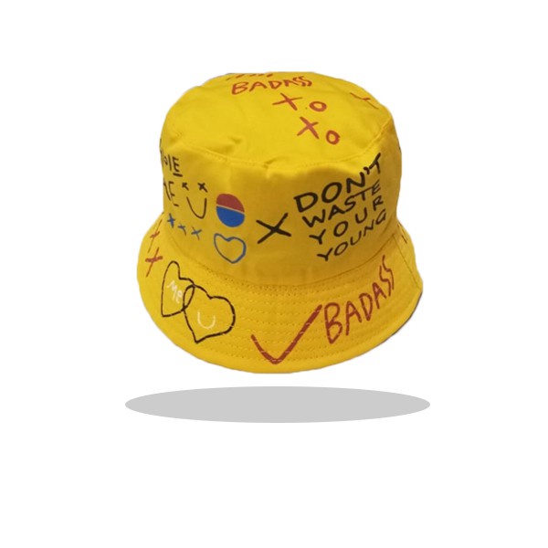 TERMURAH TOPI BUCKET HAT KOREA LAKI CEWE SABLON BADAS BOLAK BALIK PANTAI FISHERMAN