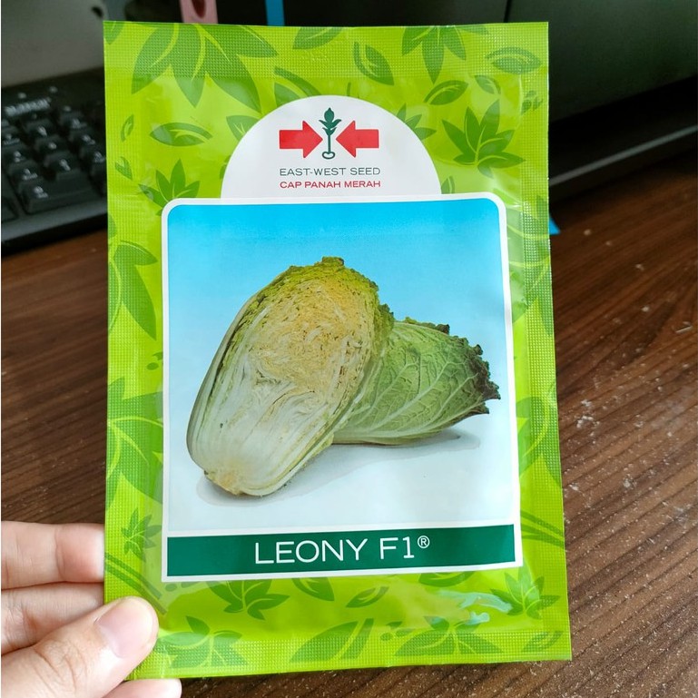 PM - benih SAWI PUTIH LEONY F1 isi 1000 biji - benih sawi kimchi - panah merah