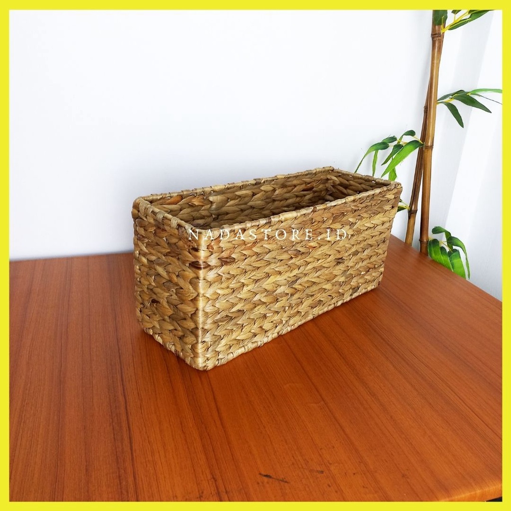 Water Hyacinth Storage / Toilet Paper Basket / Storage Basket for Toilet Tank Top / Tempat Topless