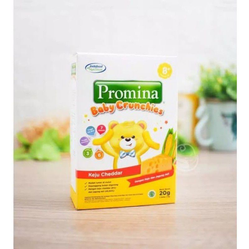 PROMINA BABY CRUNCHIES RASA KEJU CHEDDAR 20g DAN RUMPUT LAUT