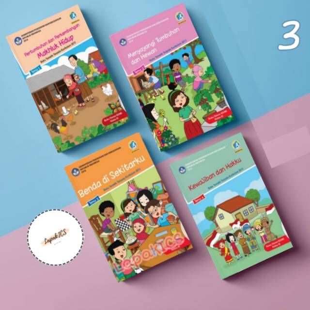 Paket Buku SD Kelas 3 Semester 1 Tematik Terpadu Revisi 2017-2018  Kurikulum 2013 Kurtilas-1