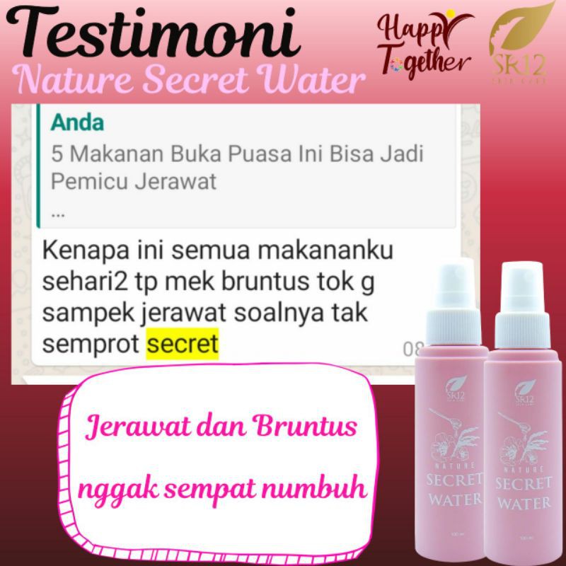 SETTING SPRAY UNTUK MAKE UP TAHAN LAMA / NATURE SECRET WATER SR12 / FACIAL SPRAY MELEMBABKAN WAJAH BPOM FACIAL MIST KULIT BERJERAWAT