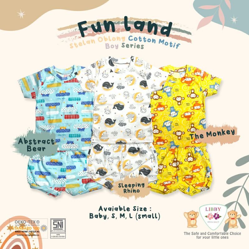 BARU  Libby SETELAN_OBLONG COTTON MOTIF FUN LAND & SWEET LAND