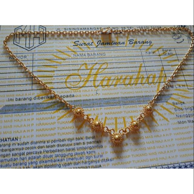 Kalung 20 gram Emas LM london 24K kadar 99,9%