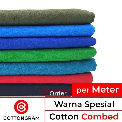 Cotton Combed Premium Kain Kaos Meteran Warna Spesial per Meter