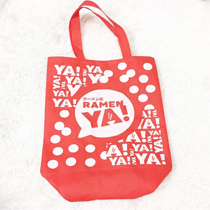 

Ramen Ya Shopping Bag Tas Kantong Belanja Spunbound Red Merah Ramenya