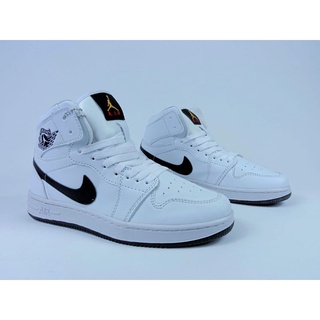 black and white jordans high tops