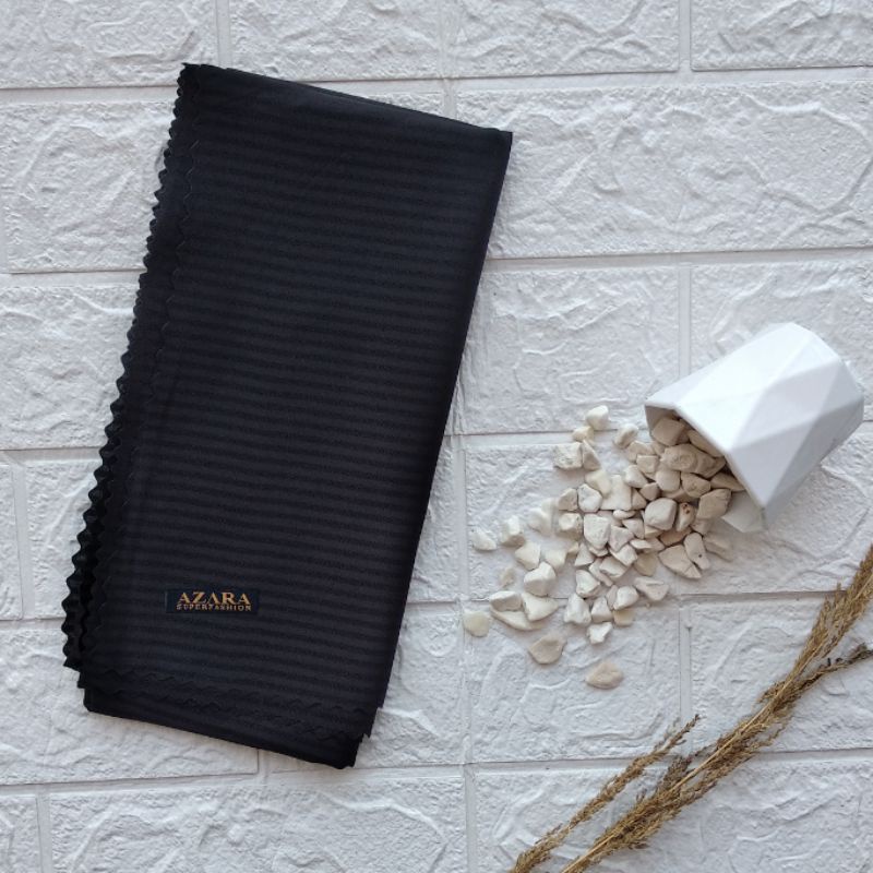 RESTOKK..!! { ORIGINAL AZARA } Segi Empat Milano Strip Laser Cut SUPER MURCE-Hitam