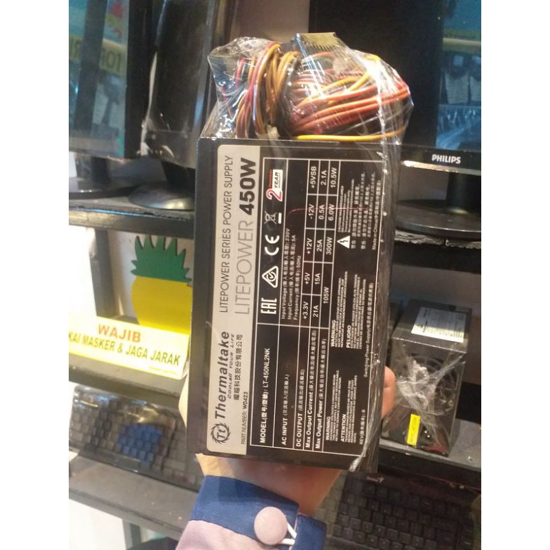 psu thermaltake 450 w + casing etech