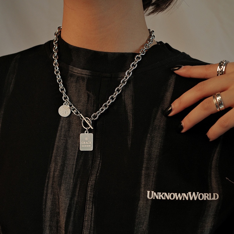 Yuanfang Brand Necklace Accessories Trendy Hip Hop Clavicle Chain