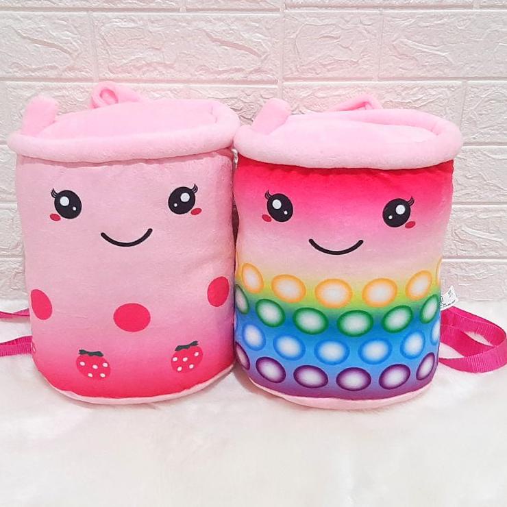 Terlaris.. Tas Ransel Boneka Boba Printing 30cm Tas Ransel Anak