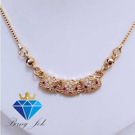 Kalung Anak Anti Luntur Model Hello Kitty Permatah 24 K