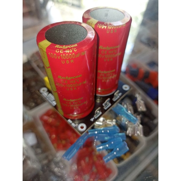 PSU 2 ELCO 10000UF 100V RUBYCON RED BAGGUS