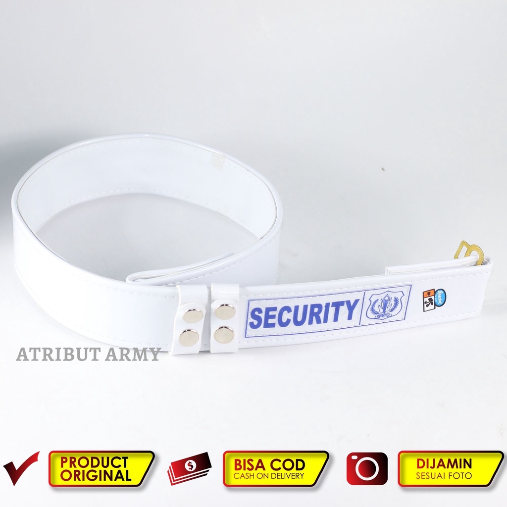 SABUK / KOPEL IKAT PINGGANG SATPAM SECURITY POLOS [SABUK SAJA]
