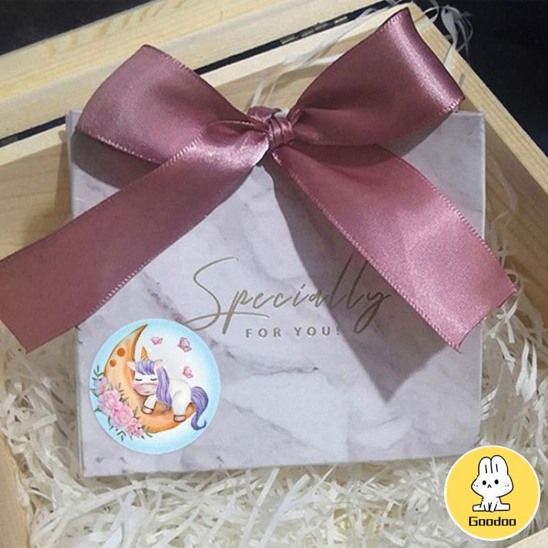 Anak-anak Kartun Lucu Stiker Menyenangkan Liburan Manual DIY Dekoratif Penyegelan Stiker Terima Kasih Tag -Doo