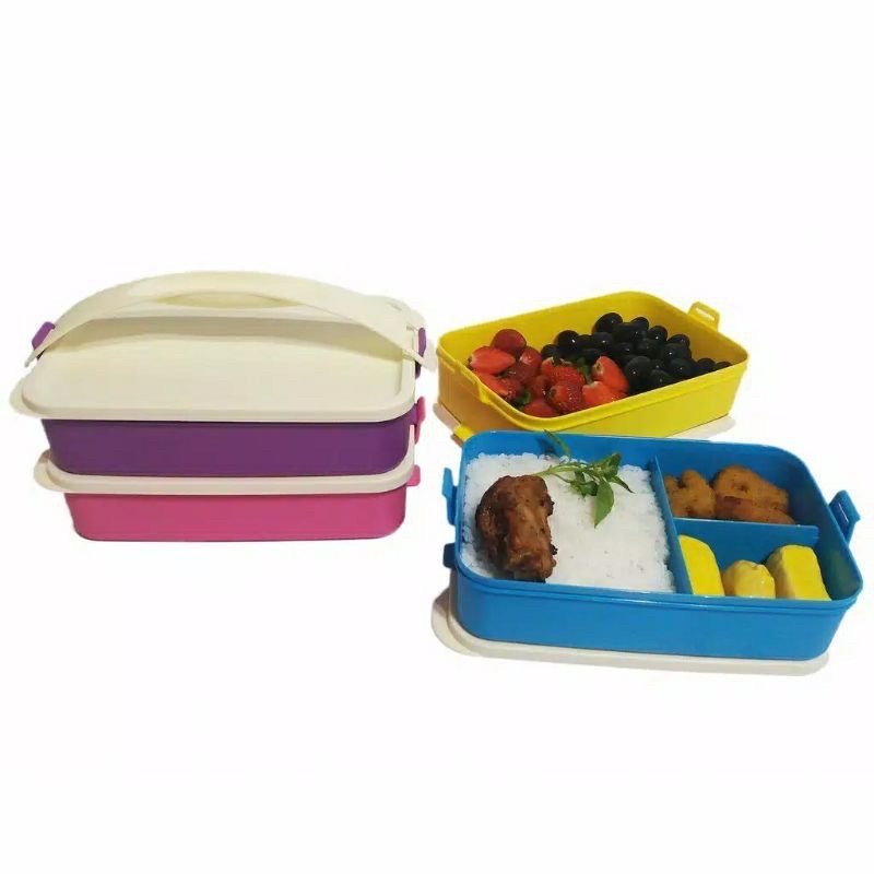 Kotak makan lunch box / tempat makanan rantang 4susun