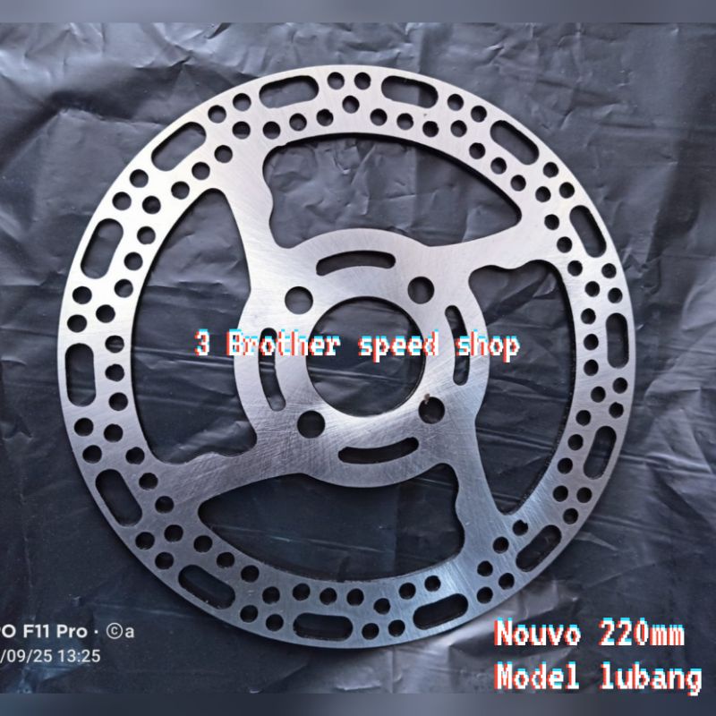 Disc Brake Piringan Cakram Datar Lubang 4 Motif Coak Sunstar 220mm Nouvo Jupiter Beat Mio DLL