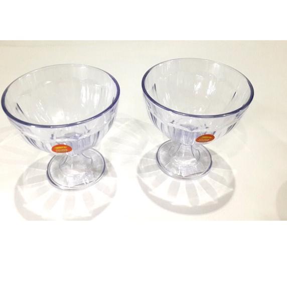 [KODE FFDS9] Ready stockGelas Melamin es teler/es krim/es campur bening Golden Dragon