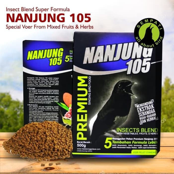 Nanjung 105 Voer Pelet Ebod Jaya Pakan Burung Juara Lomba Pg103
