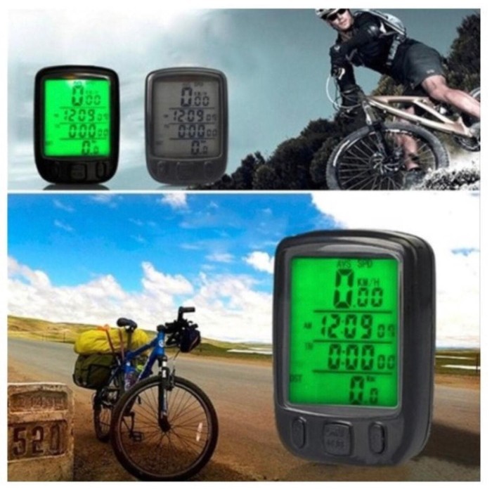 PREMIUM BICYCLE SPEEDOMETER WATERPROOF ALAT PENGUKUR JARAK SEPEDA