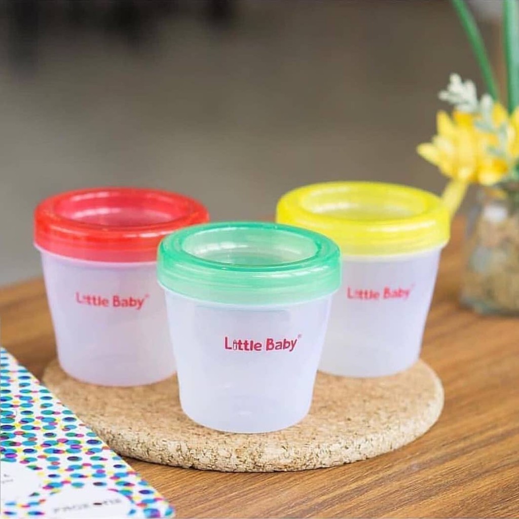 Little Baby Multifunction Container / Food Container / Wadah Mpasi 120ml-160ml isi 3