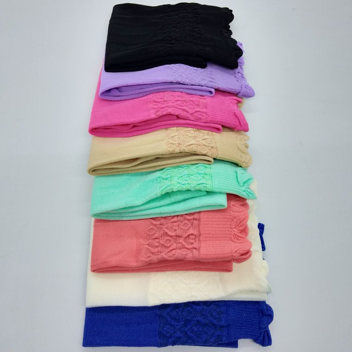 Handsock Lubang Jempol / Manset Tangan Renda Warna