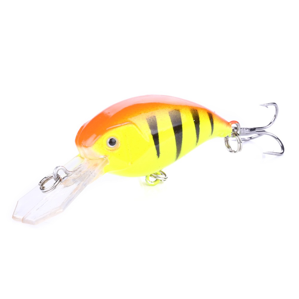 HENGJIA 4pcs 5.5cm/4.6g Umpan Crankbait Minnow Pancing Lifelike Ikan Fishing Lure Topwater Bass Bait