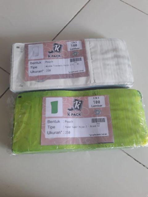 Kemasan Alumuniumfoil Hijau Glossy 13x20cm