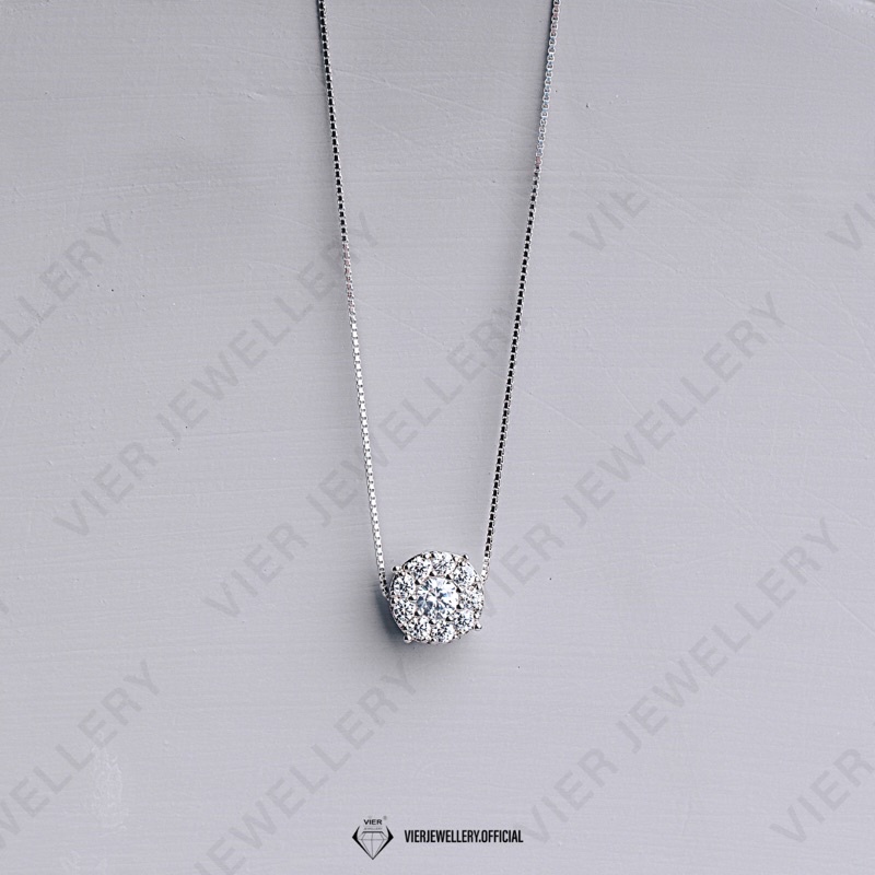 Vier - Wynn Edition Necklace 11591 kalung Perak replika berlian crystal zirconia