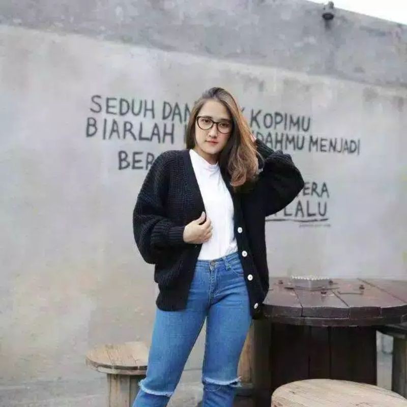 OUTWEAR RARA CARDIGAN RAJUT WANITA TEBAL-OUTER CARDY WANITA TERLARIS