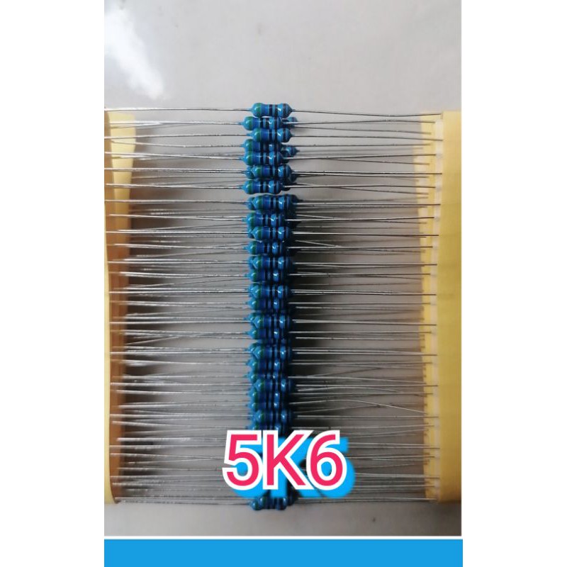 10.pcs.RESISTOR.5K6. 1/4.watt.