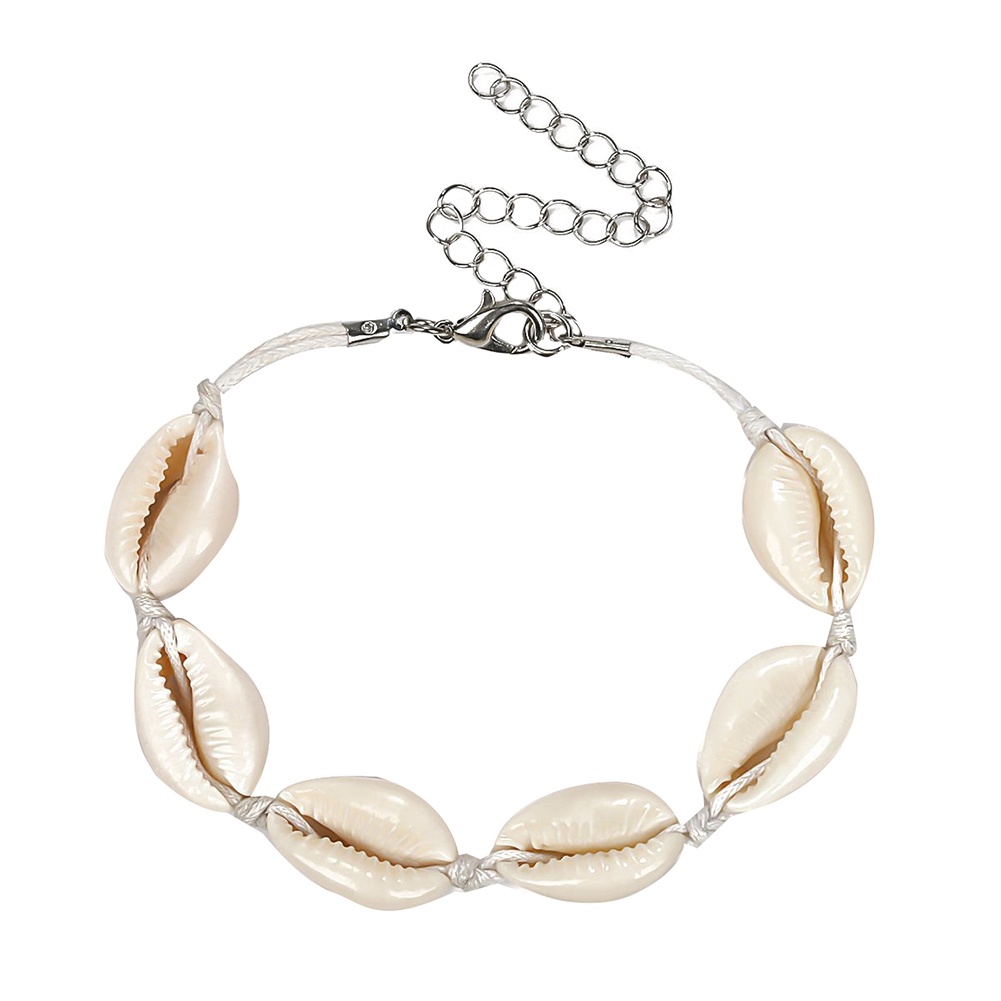 Hu Hu Hu Hu Hu Alat Bantu Pasang Kacamata♡ Gelang Tali Serut Adjustable Dengan Charm Kerang Cowrie Gaya Bohemia Untuk Wanita