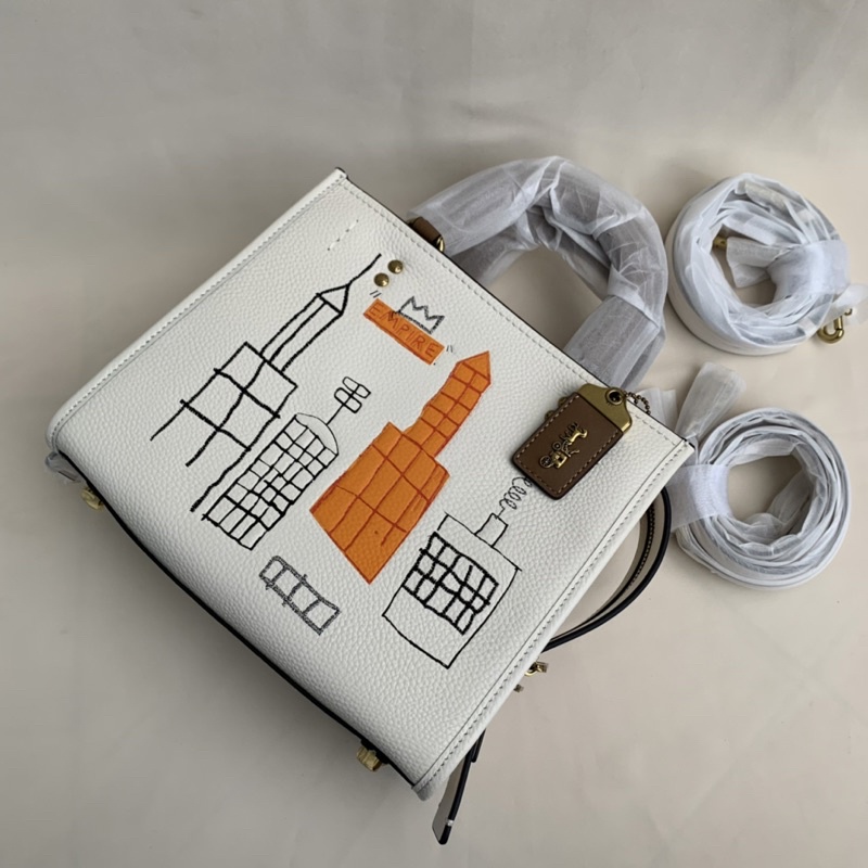 Coach X Jean-Michel Basquiat Rogue 25 White (c6887)