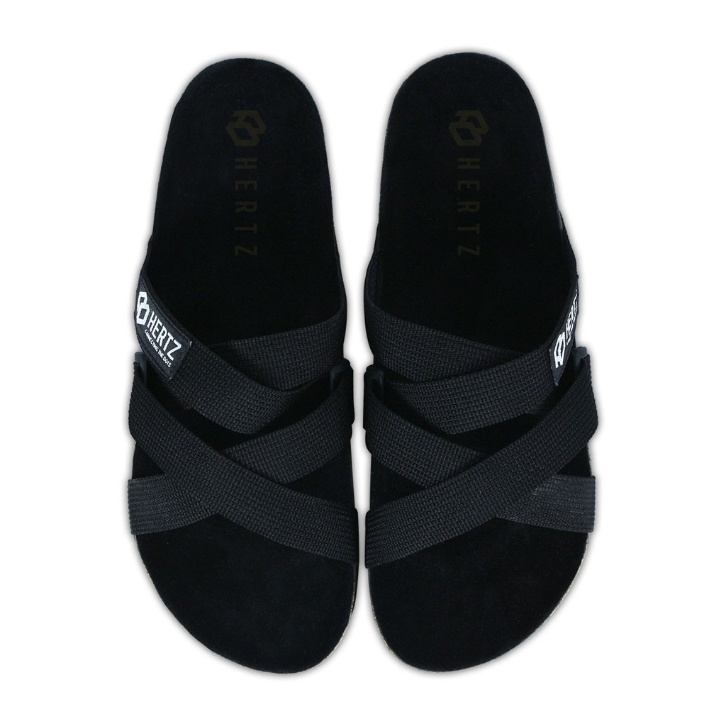 Sandal Pria Terbaru H 2878 Brand Hertz Sandal Puyuh Warna Hitam