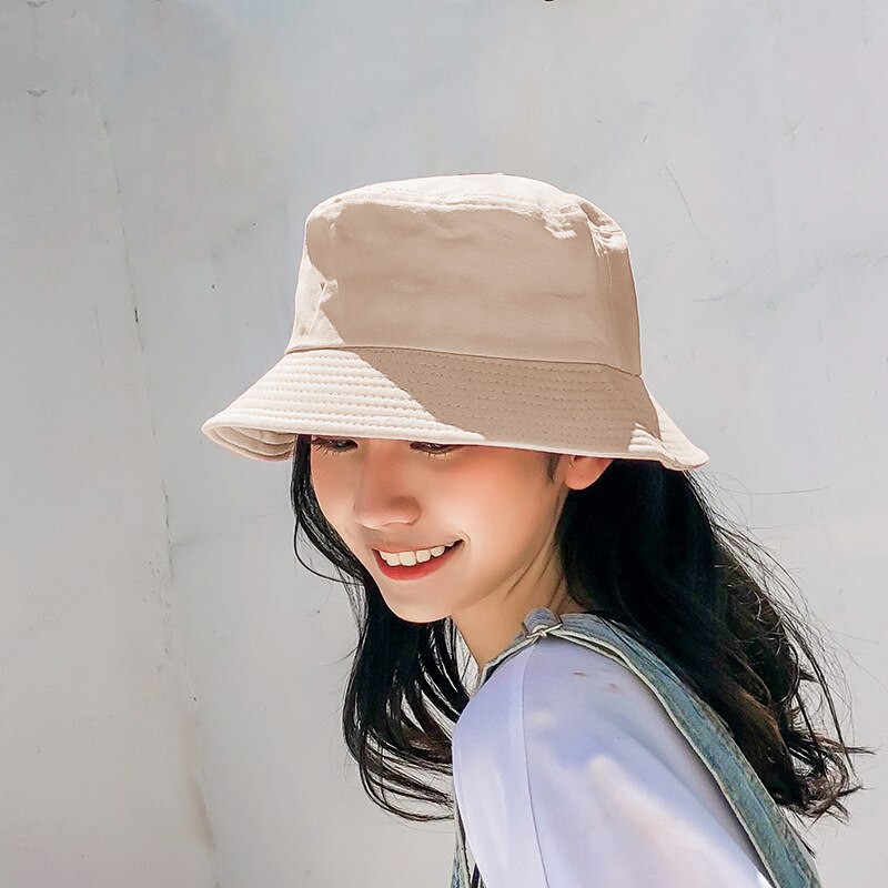 (BISA COD) Topi Bucket Bulak Balik / Bahan Dobel Bisa Bolak-Balik