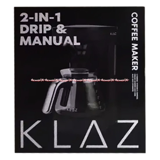 Klaz Coffee Maker 2in1 600ml Drip &amp; Manual Coffee &amp; Tea Maker Mesin Alat Saringan Untuk Pengaduk Kopi Teh Manual Klas Drips Machine