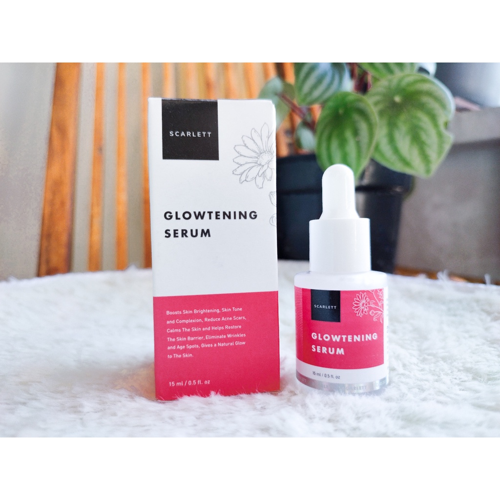 Scarlett Whitening Glowtening Serum 15ml Rumah Cantik 354 Serum Perawatan Glowing Pencerah Wajah