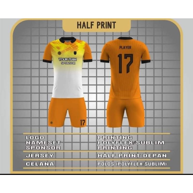 Jersey Football/futsal full printing