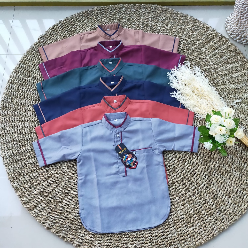 Baju Koko Kurta Anak Setelan Umur 2-7 Tahun | KAIN TOYOBO IMPORT